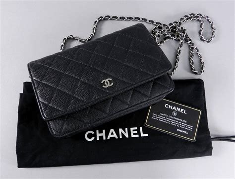 chanel wallet chain black caviar|Classic wallet on chain .